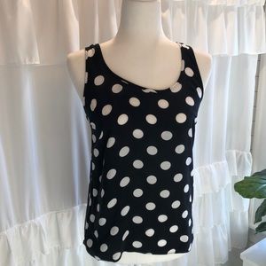 ASOS black and white tank, size 0